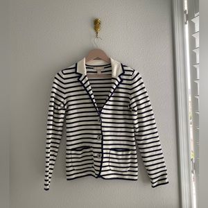 Banana Republic nautical blue and white stripe sweater